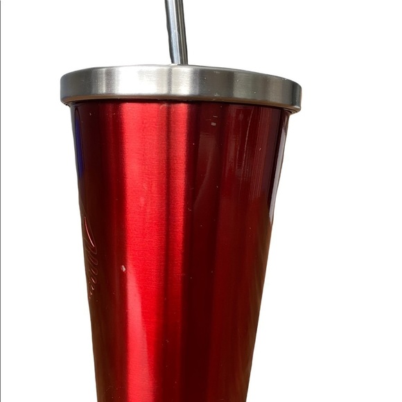 STARBUCKS | Red Stainless Steel Cold Cup 16 Oz. 2014 Coffee Tea Christmas​​ - Picture 6 of 7